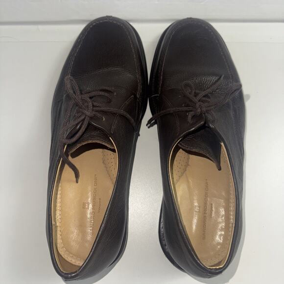 SANDRO MOSCOLONI Brown Size 10.5 Vineyard 3060 Split Toe Leather Shoes Brazil